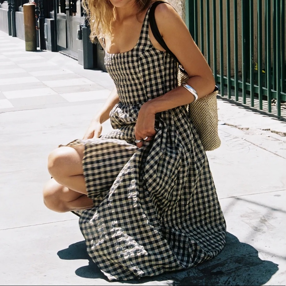 Princess Polly Cartmel Check Maxi Dress